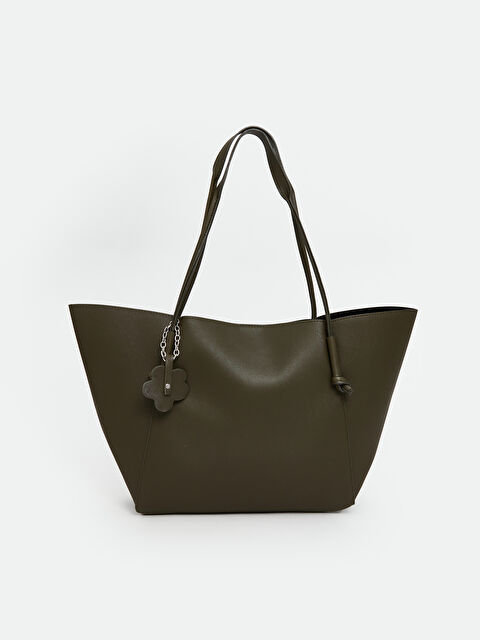 LCW ACCESSORIES Deri Görünümlü Kadın Omuz Çantası - S5PY83Z8-CRR