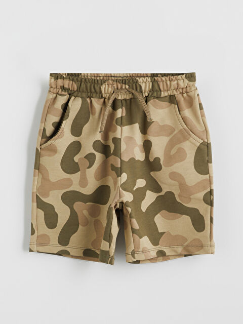 LCW Kids Beli Lastikli Baskılı Erkek Çocuk Şort - S5Q001Z1-LS6