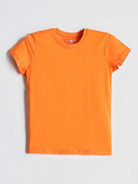 LCW Kids Crew Neck Basic Girls' T-Shirt - S5Q080Z4-JH4