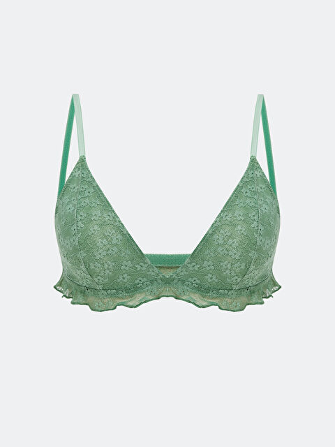 LCW DREAM Balensiz Dolgusuz Dantelli Üçgen Sütyen - S5Q093Z8-GFG