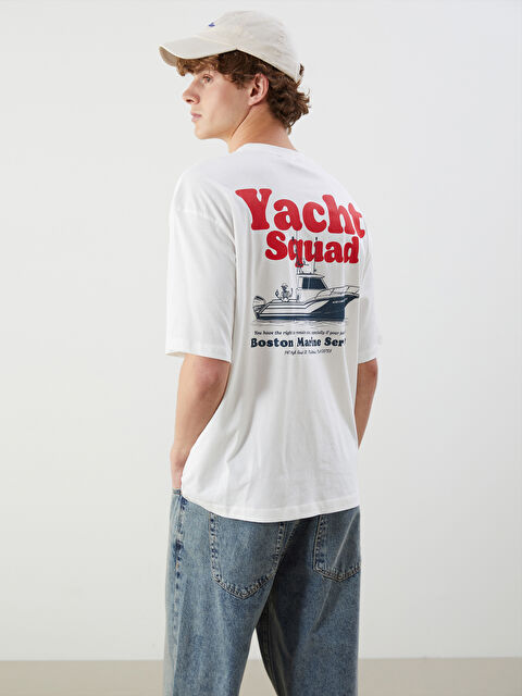 XSIDE Bisiklet Yaka Baskılı Penye Erkek Tişört - S5Q167Z8-R9J