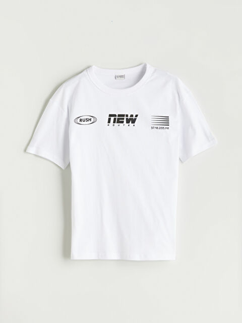 LCW Kids Bisiklet Yaka Erkek Çocuk Tişört - S5Q206Z4-Q6K