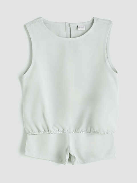 LCW Kids Keten Karışımlı Kız Çocuk Bluz ve Şort - S5Q255Z4-G6F