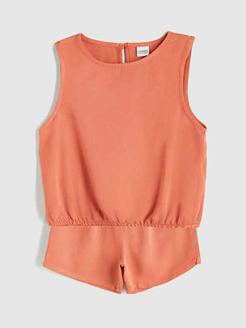 LCW Kids Keten Karışımlı Kız Çocuk Bluz ve Şort - S5Q255Z4-GQ1