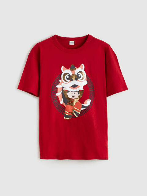 LCW Kids Bisiklet Yaka Erkek Çocuk Tişört - S5Q271Z4-R3M