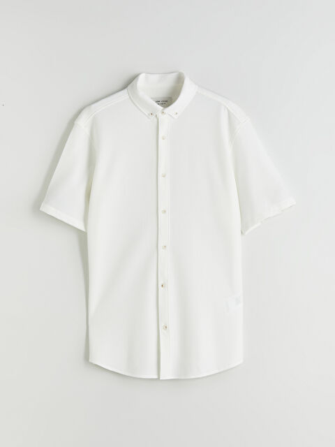 LCW Vision Regular Fit Kısa Kollu Erkek Gömlek - S5Q332Z8-Q6K