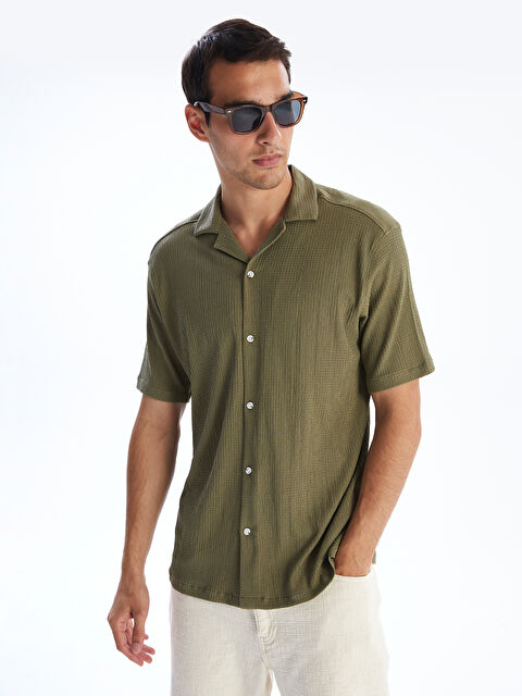 LCW Vision Regular Fit Kısa Kollu Erkek Gömlek - S5Q338Z8-SYJ