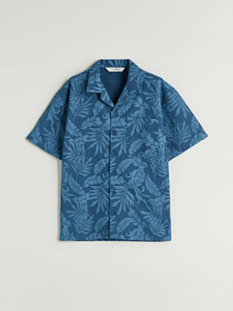 LCW Kids Desenli Kısa Kollu Erkek Çocuk Gömlek - S5Q342Z4-LSJ