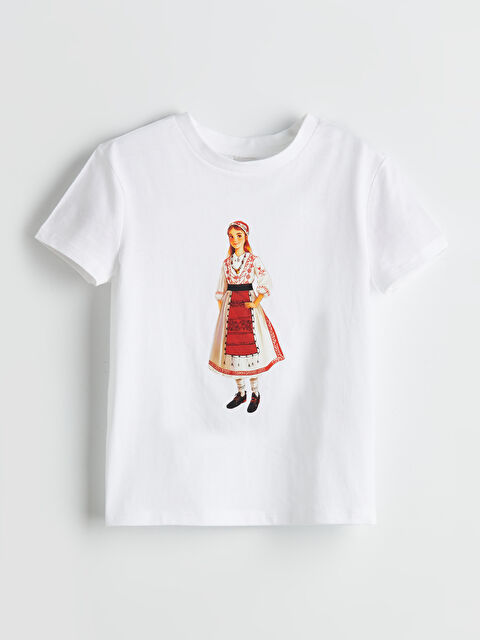 LCW Kids Bisiklet Yaka Kız Çocuk Tişört - S5Q370Z4-R9J