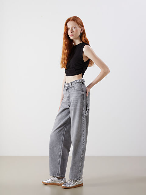 XSIDE Baggy Fit Kadın Jean Pantolon - S5Q389Z8-CSW