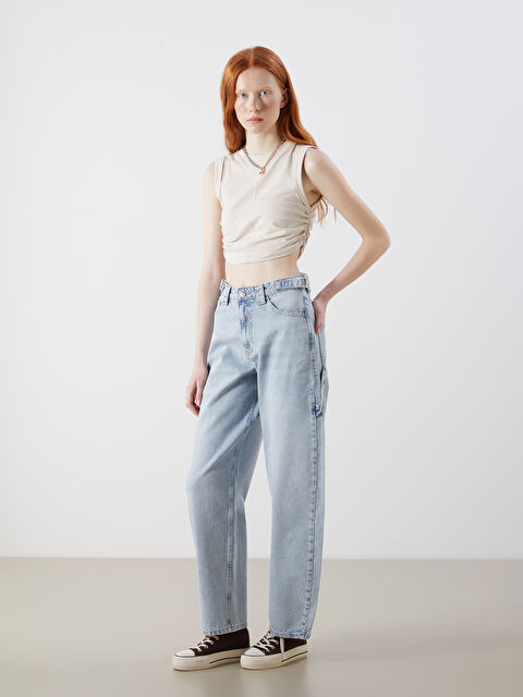 XSIDE Baggy Fit Kadın Jean Pantolon - S5Q389Z8-CU5