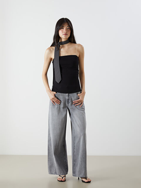 XSIDE Wideleg Kadın Jean Pantolon - S5Q392Z8-CTK