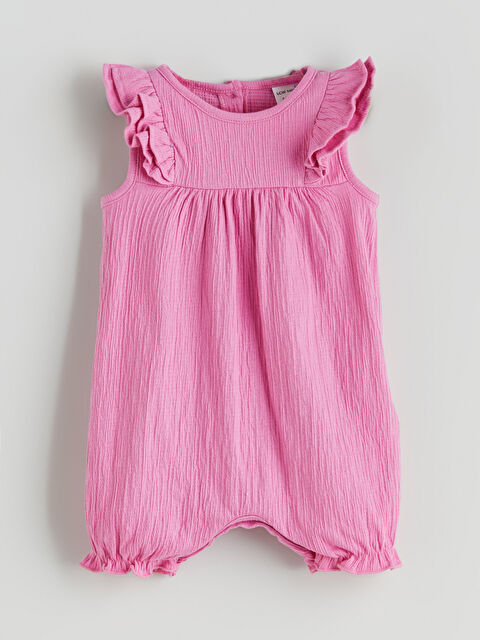 LCW baby Bisiklet Yaka Basic Kız Bebek Tulum - S5Q409Z1-SMP