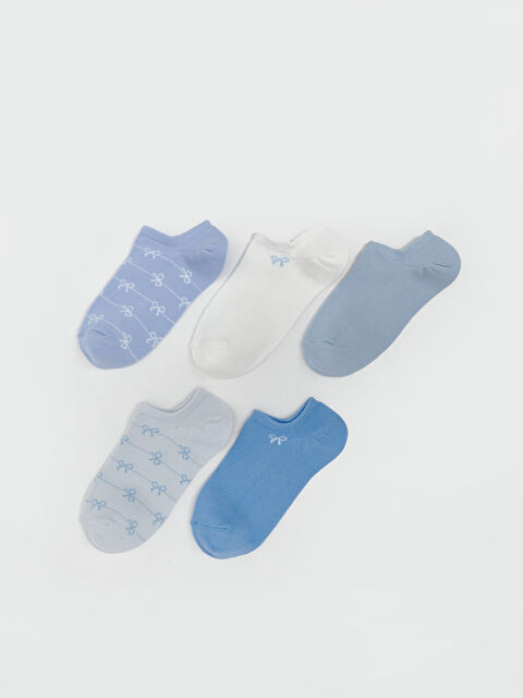 LCW DREAM Kurdele Desenli Kadın Sneaker Çorap 5'li - S5Q427Z8-J0M