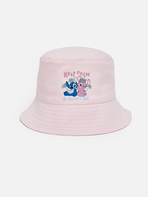 LCW ACCESSORIES Lilo ve Stitch Nakışlı Kız Çocuk Bucket Şapka - S5Q454Z4-G7T