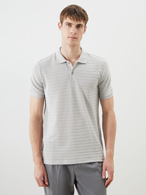 SOUTHBLUE Polo Yaka Çizgili Pike Erkek Tişört - S5Q462Z8-VK7