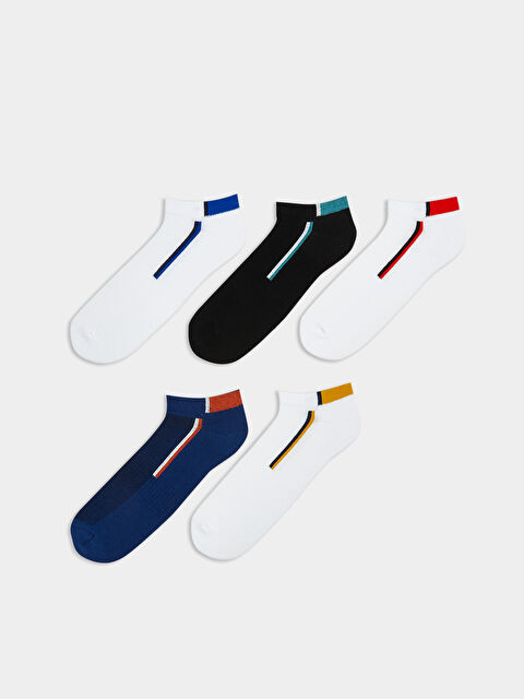 LCW ACCESSORIES Κάλτσες Προπόνησης Χρωματικό Μπλοκ για Άνδρες 5 Συσκευασίες - S5Q547Z8-K00