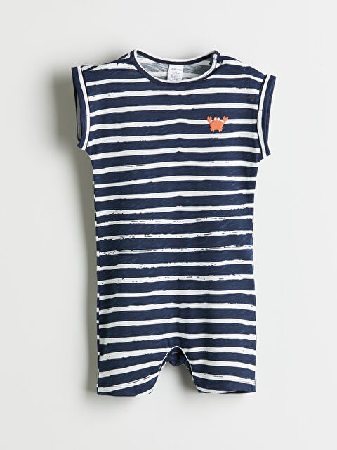 LCW baby Bisiklet Yaka Erkek Bebek Tulum - S5Q666Z1-LFC