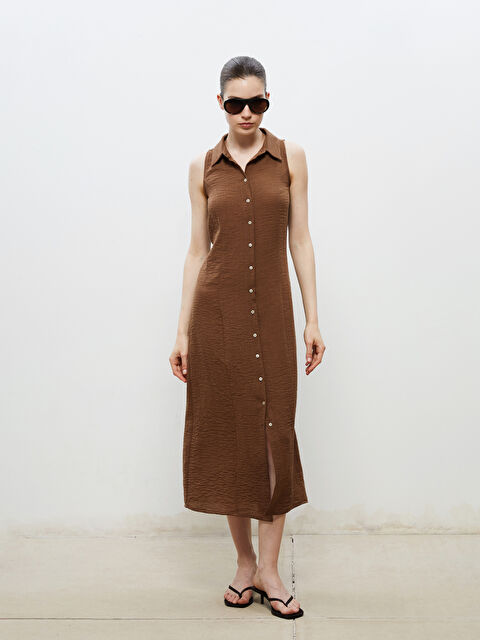 Soulife Dokulu Krep Gömlek Elbise - S5Q692Z8-J0W