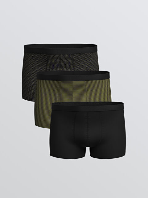 LC WAIKIKI Standart Kalıp Pamuklu Esnek Erkek Boxer 3'lü - S5Q696Z8-LQJ