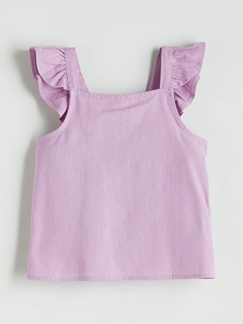 LCW Kids Kare Yaka Kız Çocuk Bluz - S5Q763Z1-GMM