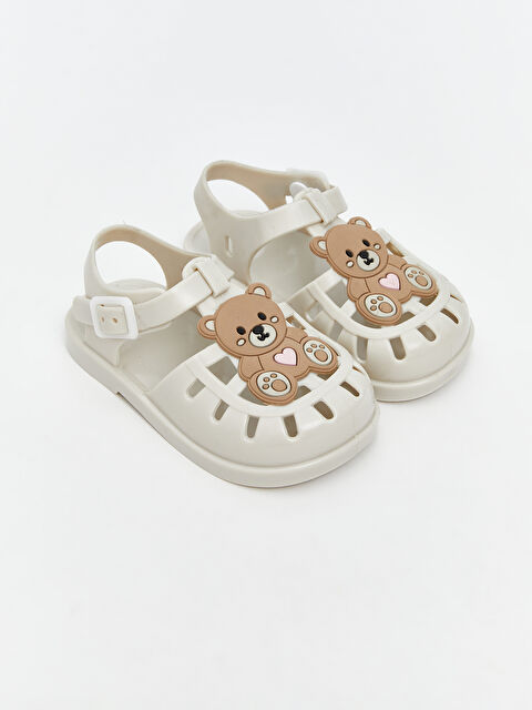 LCW STEPS Ayı Baskılı Kız Bebek Sandalet - S5Q812Z1-CR8