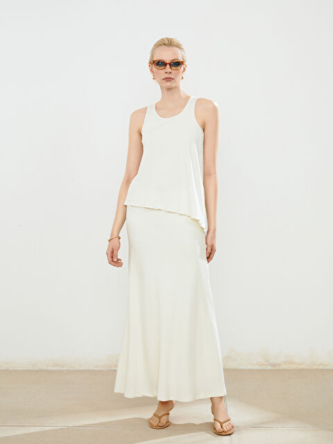 Soulife Beli Lastikli Dokulu Etek - S5Q815Z8-FDU