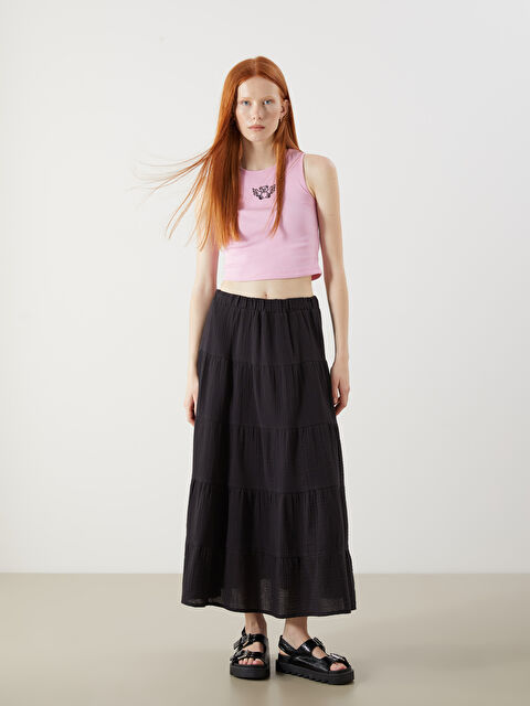 XSIDE Beli Lastikli Katkat Etek - S5Q949Z8-CVL