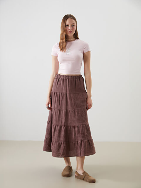 XSIDE Beli Lastikli Katkat Etek - S5Q949Z8-D2N