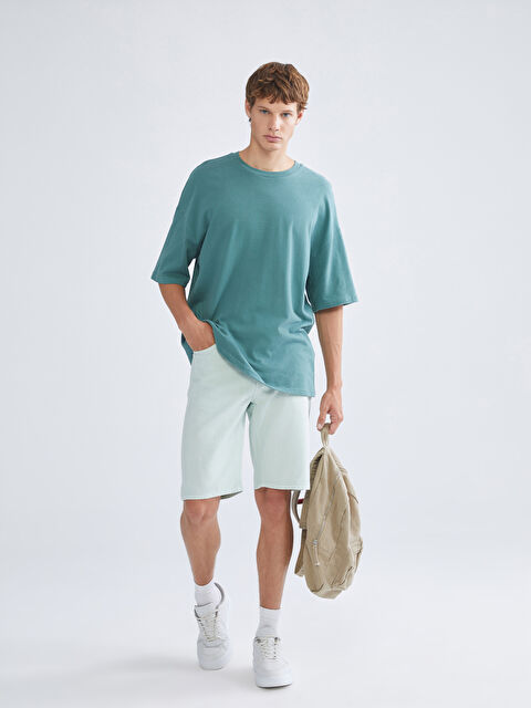 LCW Jeans Standart Kalıp Erkek Jean Şort - S5Q978Z8-RVL