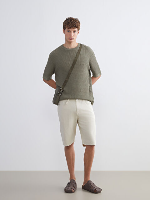 LCW Jeans Standart Kalıp Erkek Jean Şort - S5Q980Z8-FTN