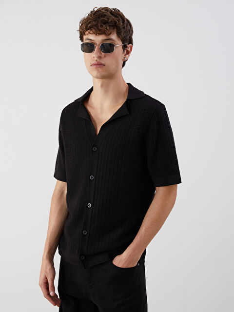 XSIDE Polo Yaka Kısa Kollu Erkek Triko Kazak - S5QA06Z8-CVL