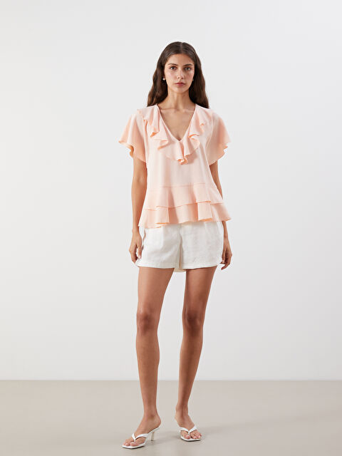 LCW Vision Loose Fit Modal Karışımlı Kadın Şort - S5QA84Z8-FDH