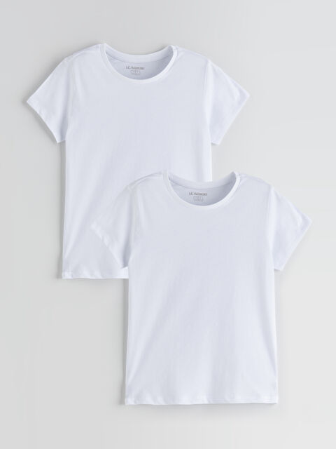 LCW Kids Bisiklet Yaka Erkek Çocuk Fanila 2'li - S5QB15Z4-JYX