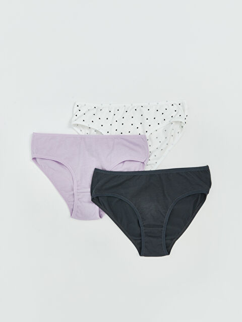 LCW Kids Printed Girl's Panties 3 pcs - S5QB30Z4-LRA