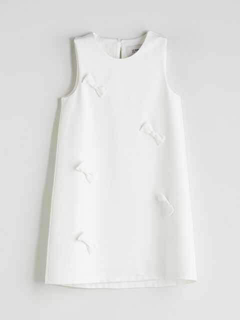 LCW Kids Fiyonk Detaylı Kız Çocuk Elbise - S5QB74Z4-Q6K