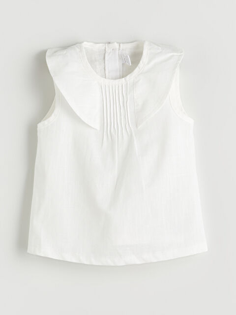 LCW baby Bebe Yakalı Büzgü Detaylı Kız Bebek Bluz - S5QC69Z1-FDL