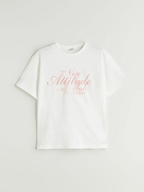 LCW Kids Bisiklet Yaka Kız Çocuk Tişört - S5QD46Z4-R9J