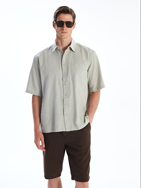 SOUTHBLUE Rahat Kalıp Resort Yaka Kısa Kollu Erkek Gömlek - S5QD62Z8-CS4