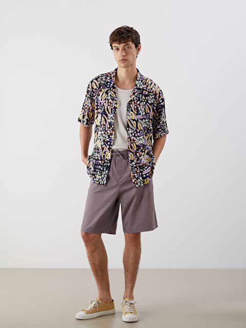 XSIDE Rahat Kalıp Gabardin Erkek Şort - S5QD68Z8-ZTH