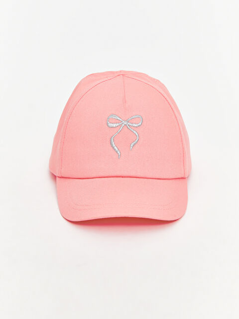 LCW baby Fiyonk Nakışlı Kız Bebek Kep Şapka - S5QD76Z1-PGS