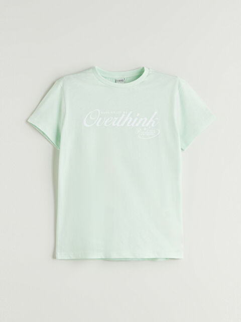 LCW Kids Bisiklet Yaka Kız Çocuk Tişört - S5QE06Z4-FV3