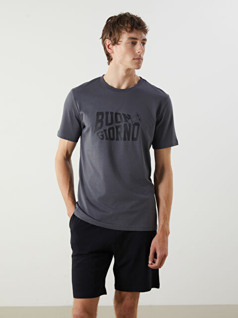 LC WAIKIKI Standart Kalıp Erkek Şortlu Pijama Takımı - S5QE48Z8-HKS