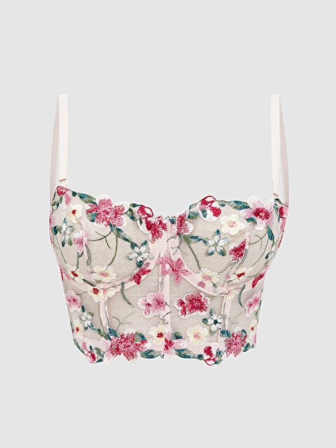 LCW DREAM Balenli Dolgusuz Çiçekli Fantezi Bralet - S5QE65Z8-LSZ