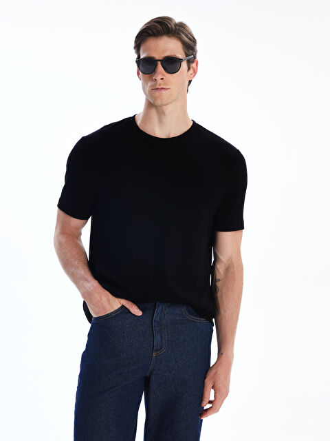 SOUTHBLUE Bisiklet Yaka Erkek Tişört - S5QE90Z8-CVL