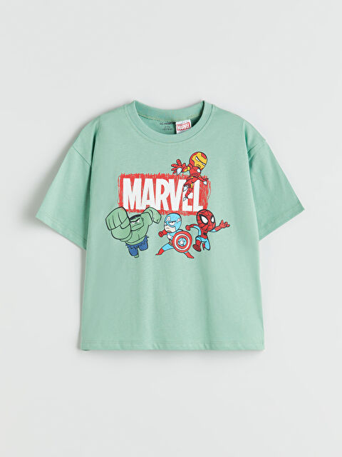 LCW Kids Spider-Man Baskılı Erkek Çocuk Tişört - S5QF37Z1-ZSG