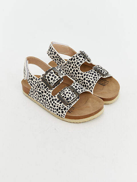 LCW STEPS Zebra Desenli Kız Bebek Sandalet - S5QF55Z1-CR8