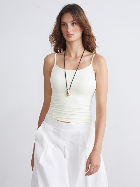 LCW Vision U Yaka Kadın Atlet - S5QF86Z8-FDR