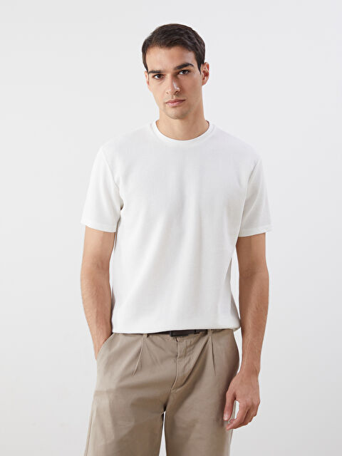 LCW Vision Bisiklet Yaka Erkek Tişört - S5QF94Z8-R9J