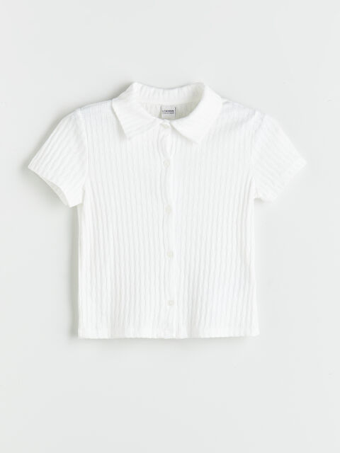 LCW Kids Polo Neck Girls' T-Shirt - S5QG13Z4-FDU